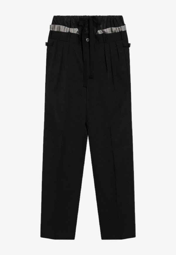 Maison Margiela Layered Tailored Pants Black S50KA0705M35693/S_MARGI-900
