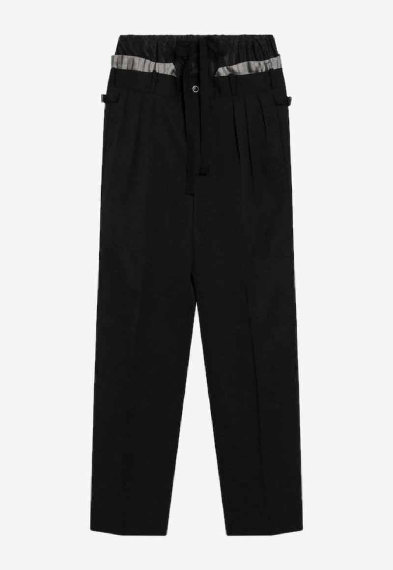 Maison Margiela Layered Tailored Pants Black S50KA0705M35693/S_MARGI-900