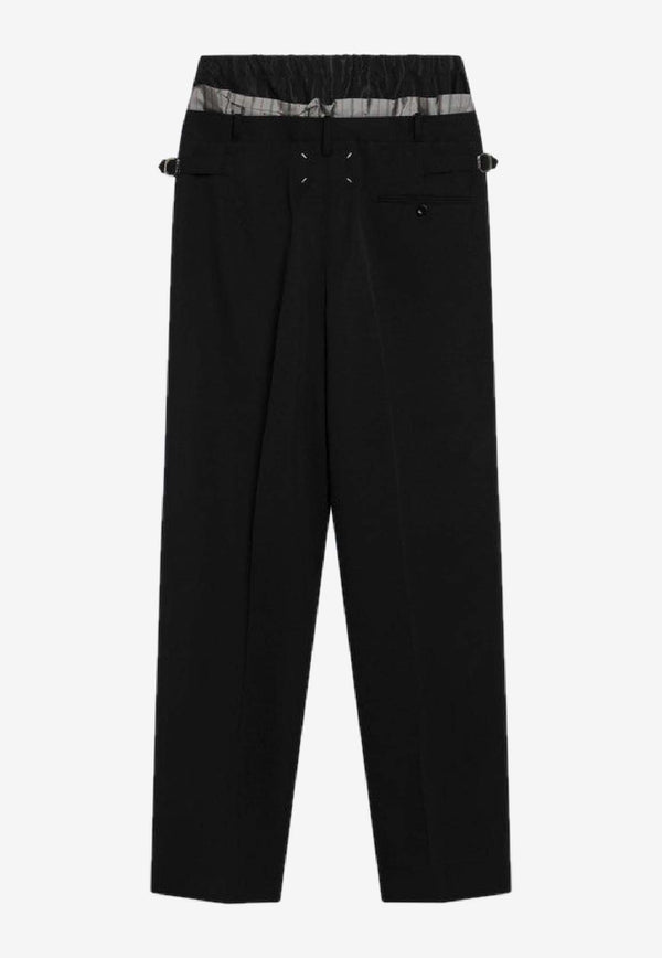 Maison Margiela Layered Tailored Pants Black S50KA0705M35693/S_MARGI-900