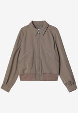 Maison Margiela Wool Zip-Up Jacket Beige S51AM0509M35062/S_MARGI-804