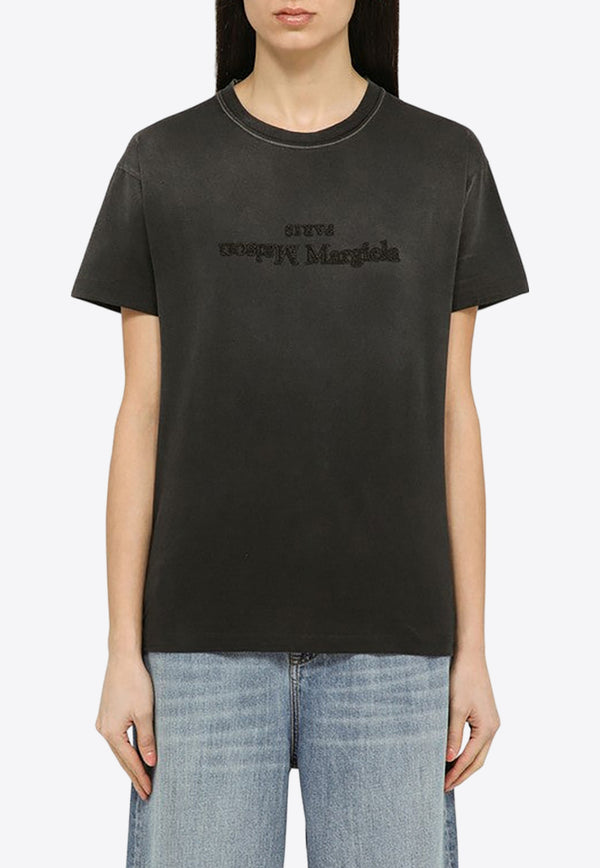 Maison Margiela Reversed Logo Washed-Out T-shirt Gray S51GC0526-S20079/O_MARGI-970