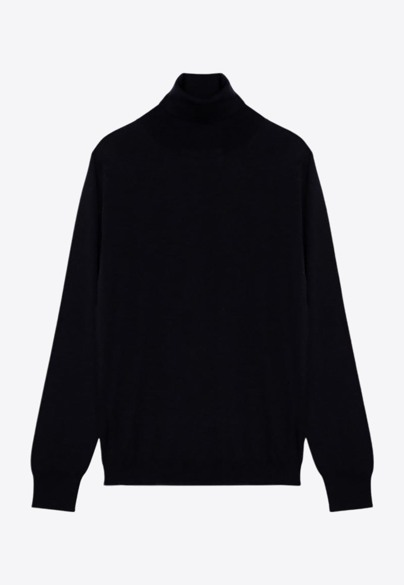 Maison Margiela Four Stitches Turtleneck Wool Sweater Blue S51HL0015DM13057/P_MARGI-511