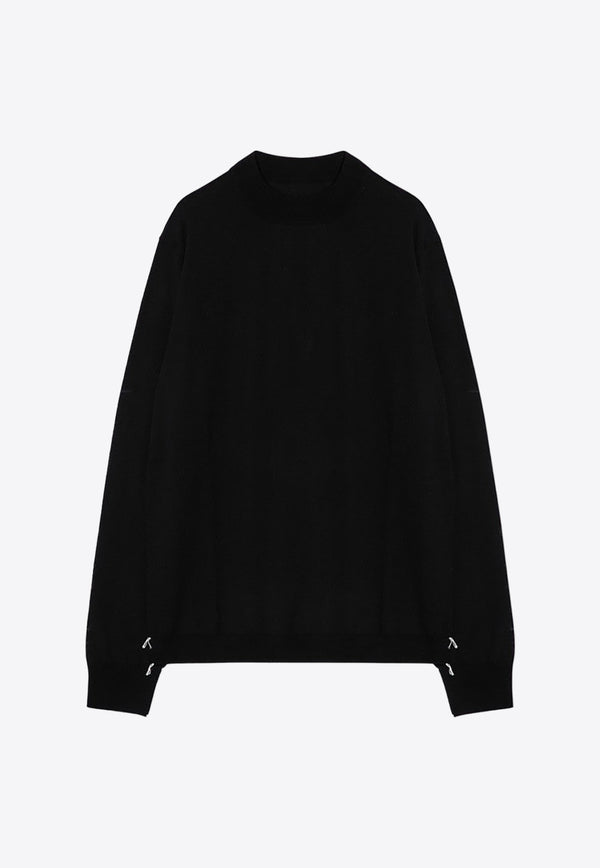 Maison Margiela Wool Crewneck Sweater Black S51HL0016M13057/P_MARGI-900