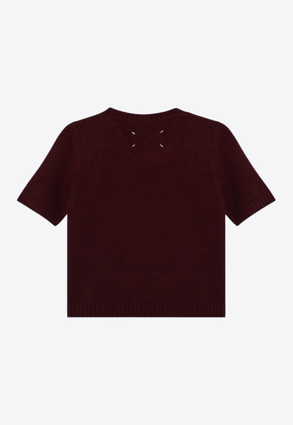 Maison Margiela Wool Knit Top Burgundy S51HL0017M13058/P_MARGI-248