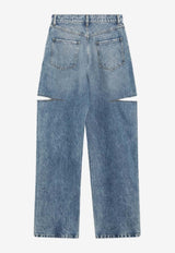 Maison Margiela Straight-Leg Jeans with Cut-Out Blue S51LA0051S30513/S_MARGI-470