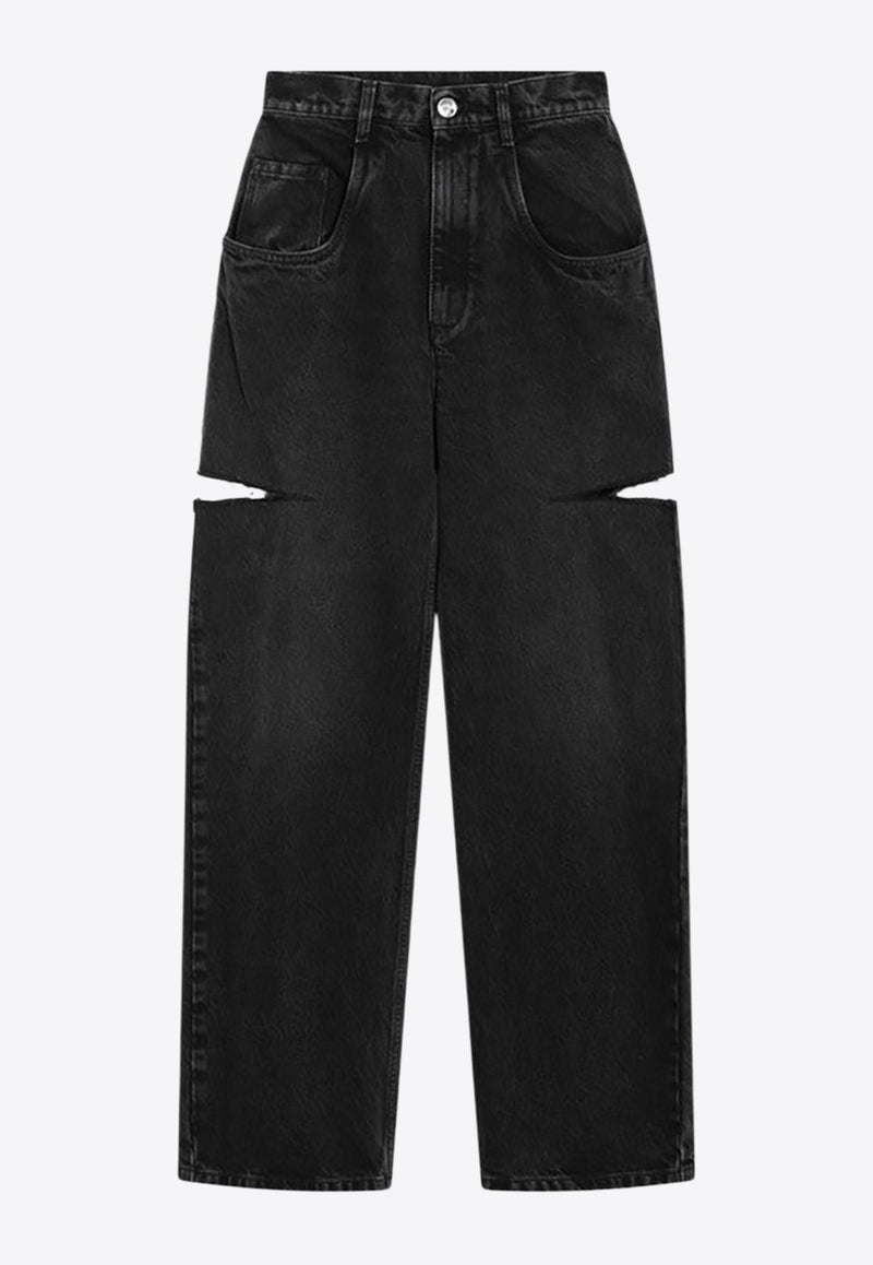 Maison Margiela Washed Jeans with Side-Rips Black S51LA0051S30743/R_MARGI-965