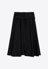 Maison Margiela Taffeta Midi Skirt Black S51ME0026M35131/P_MARGI-900