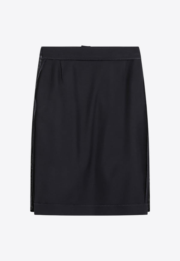 Maison Margiela Paneled Pencil Skirt Navy S51ME0045MTN107/R_MARGI-524