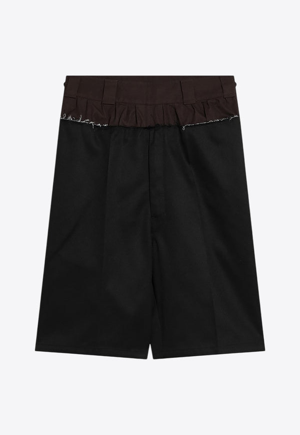 Maison Margiela Paneled Bermuda Shorts Black S51MU0070MTN075/Q_MARGI-900
