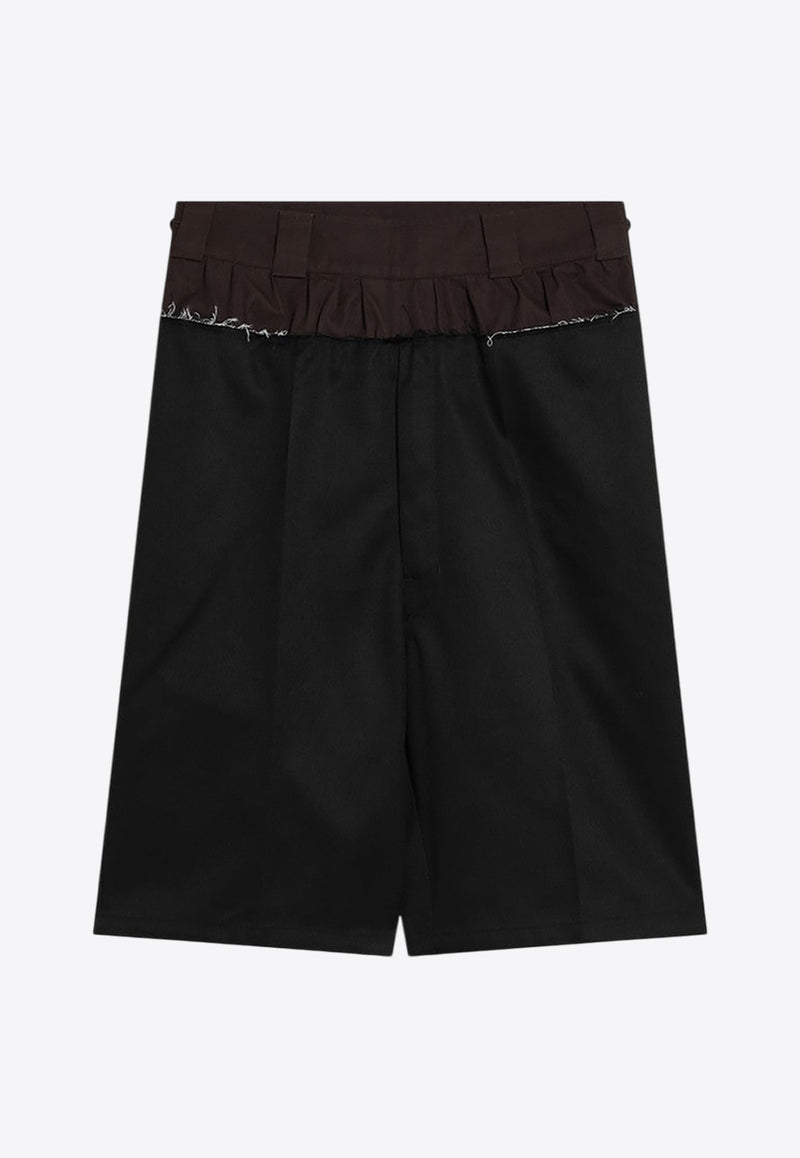 Maison Margiela Paneled Bermuda Shorts Black S51MU0070MTN075/Q_MARGI-900