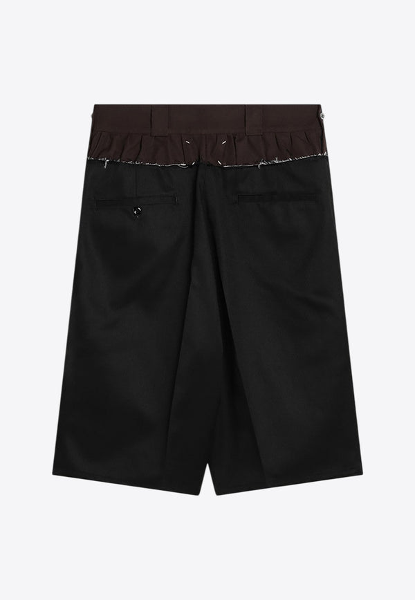 Maison Margiela Paneled Bermuda Shorts Black S51MU0070MTN075/Q_MARGI-900