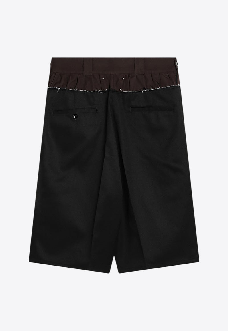 Maison Margiela Paneled Bermuda Shorts Black S51MU0070MTN075/Q_MARGI-900