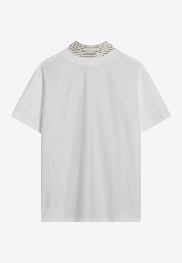 Maison Margiela Reversed Crewneck T-shirt  White S51NF0003MTJ031/Q_MARGI-102