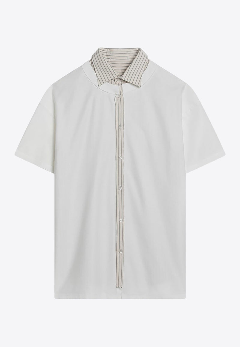 Maison Margiela Reversed Crewneck T-shirt  White S51NF0003MTJ031/Q_MARGI-102