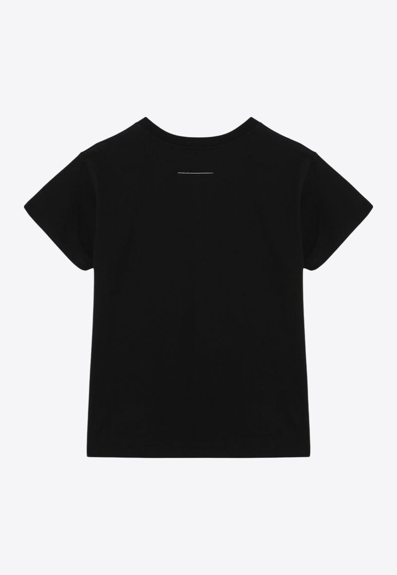 MM6 Maison Margiela Numeric Signature Patch T-shirt Black S52GC0327S24312/R_MM6-900