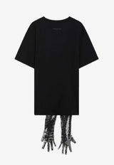 MM6 Maison Margiela Disco-Style Gloves T-shirt Black S52GC0358M20170/S_MM6-900
