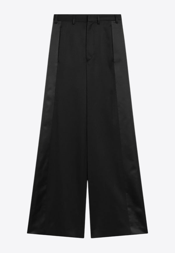 MM6 Maison Margiela Satin Palazzo Tailored Pants Black S52KA0541S47848_MM6-900