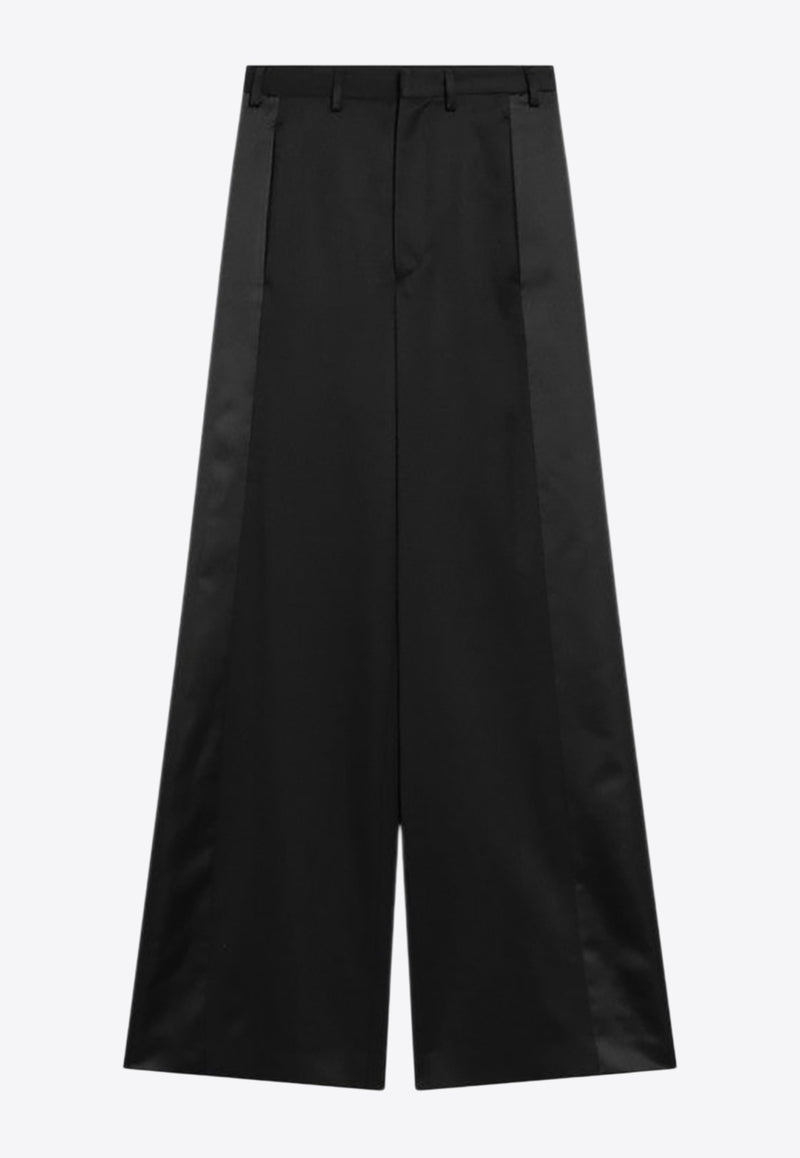 MM6 Maison Margiela Satin Palazzo Tailored Pants Black S52KA0541S47848_MM6-900