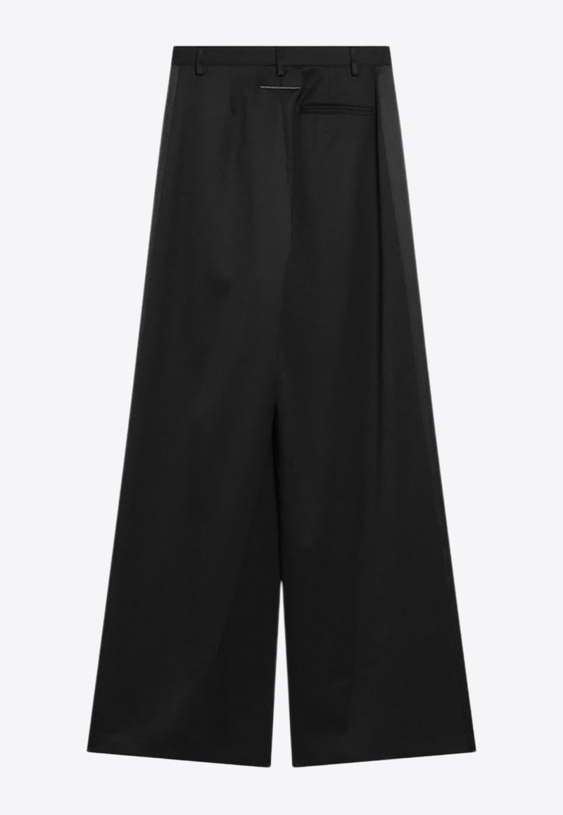 MM6 Maison Margiela Satin Palazzo Tailored Pants Black S52KA0541S47848_MM6-900
