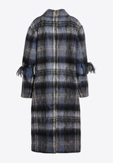 Loewe Mohair Wool Checked Long Coat Multicolor S540Y01XBHWO/R_LOEW-4985