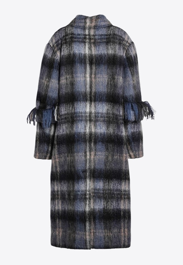 Loewe Mohair Wool Checked Long Coat Multicolor S540Y01XBHWO/R_LOEW-4985