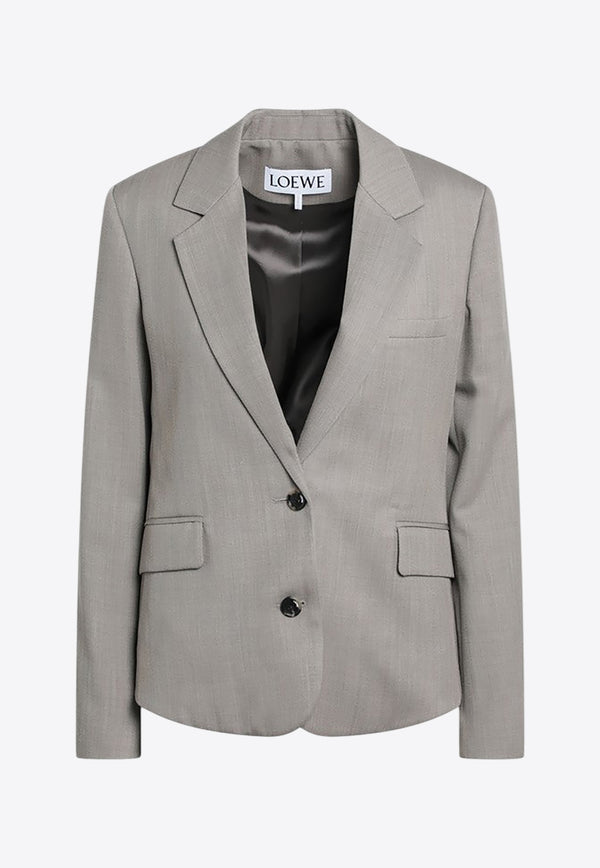 Loewe Mélange Wool Single-Breasted Blazer S540Y03XBMWO/R_LOEW-8586