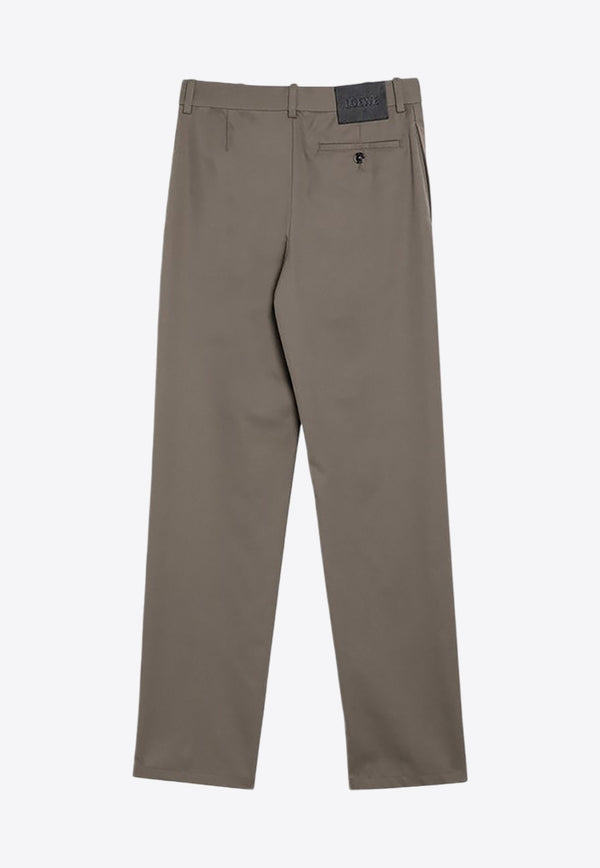 Loewe Straight-Leg Mid-Rise Pants Khaki S540Y04XIFCO/P_LOEW-6975