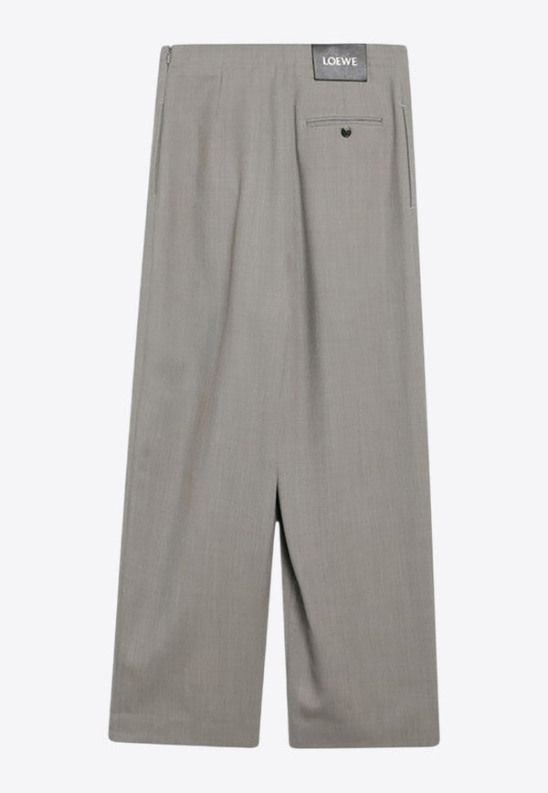 Loewe Mélange Wool Pants with Belt S540Y04XM8WO/R_LOEW-8586
