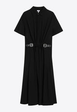 Loewe Belted Midi Shirt Dress S540Y09XTWVI/R_LOEW-1100