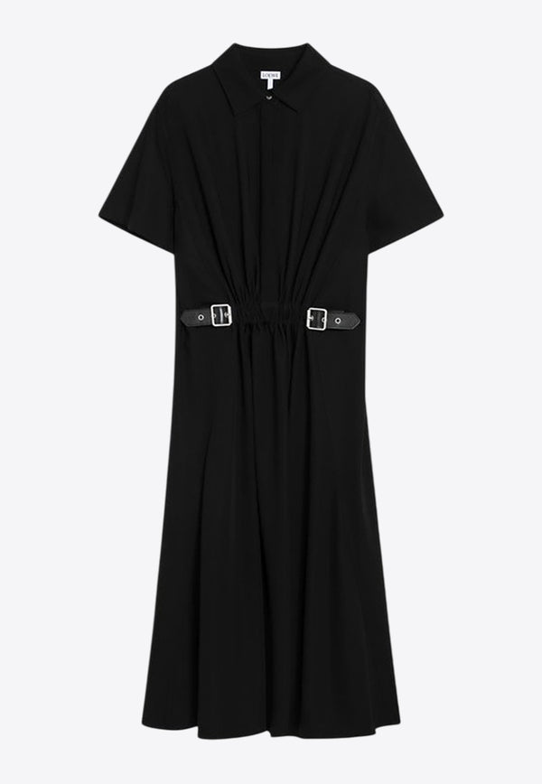 Loewe Belted Midi Shirt Dress S540Y09XTWVI/R_LOEW-1100