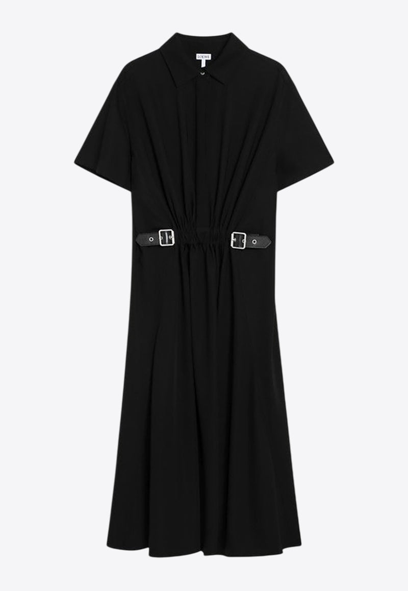 Loewe Belted Midi Shirt Dress S540Y09XTWVI/R_LOEW-1100