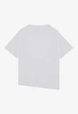 Loewe Asymmetrical Crewneck T-shirt  White S540Y22X59CO/P_LOEW-2100