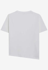 Loewe Asymmetric Anagram T-shirt White S540Y22X59CO/S_LOEW-2100