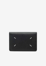 Maison Margiela Four-Stitch Leather Cardholder Black S55UI0203P4745/S_MARGI-T8013