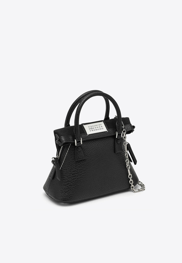 Maison Margiela Micro 5AC Leather Top Handle Bag Black S56WG0081P4455/O_MARGI-T8013