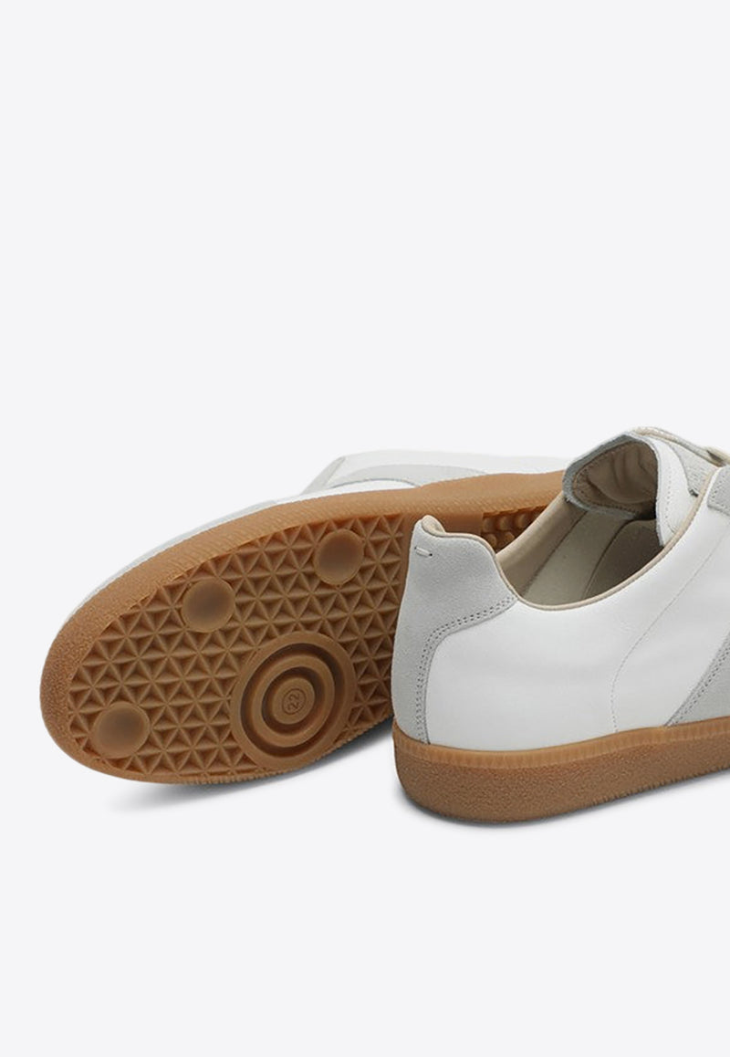 Maison Margiela Replica Leather and Suede Sneakers White S57WS0236P1895/P_MARGI-101