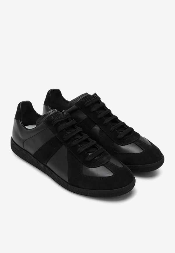 Maison Margiela Replica Leather and Suede Sneakers Black S57WS0236P1897/P_MARGI-900