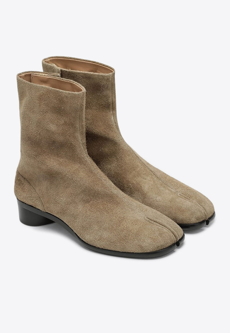 Maison Margiela Tabi Suede Ankle Boots Beige S57WU0153P8270/R_MARGI-T2077
