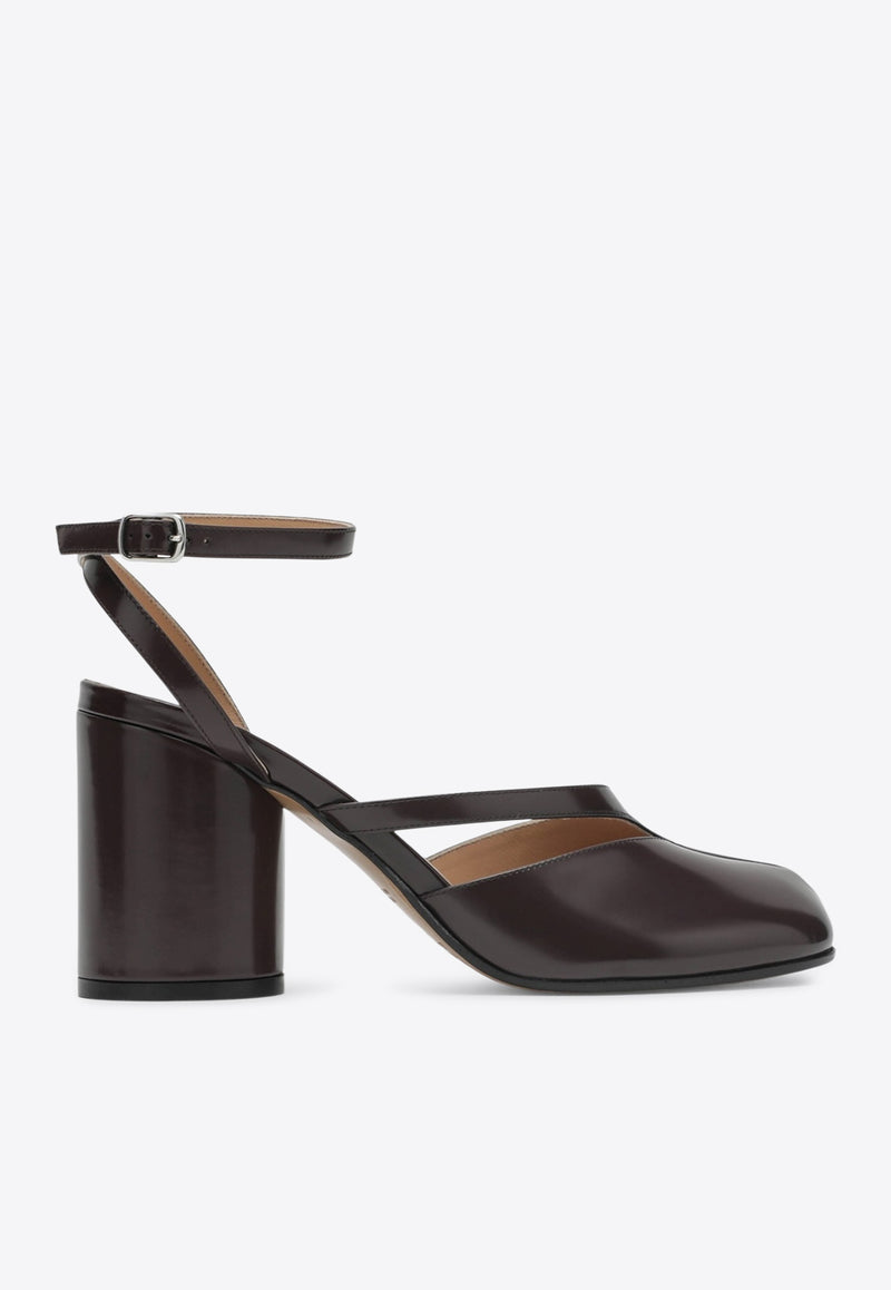 Maison Margiela Tabi 80 Brushed Leather Pumps Brown S58WP0280P8193/R_MARGI-T2358