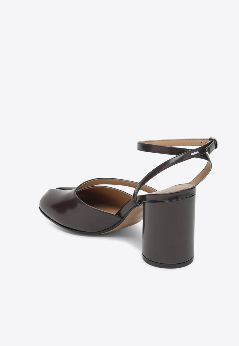 Maison Margiela Tabi 80 Brushed Leather Pumps Brown S58WP0280P8193/R_MARGI-T2358