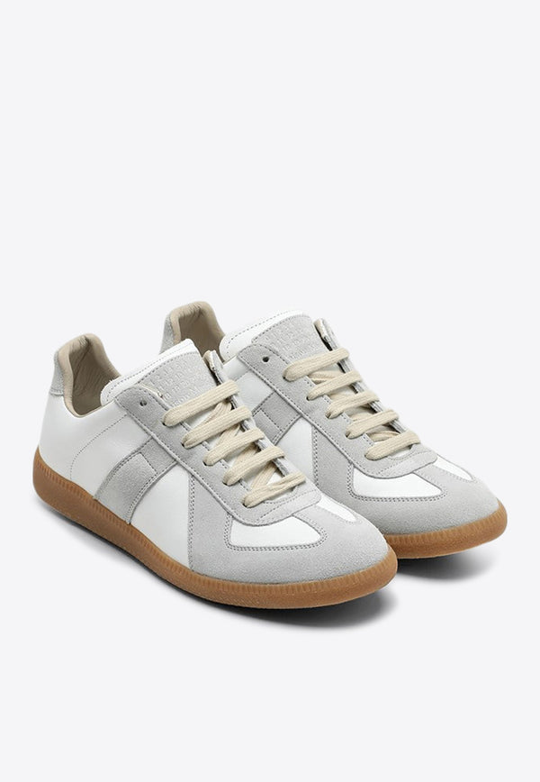 Maison Margiela Replica Leather and Suede Sneakers White S58WS0109P1895/P_MARGI-T1016