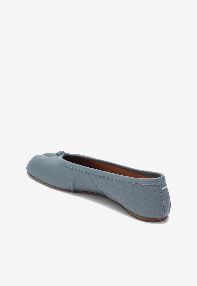 Maison Margiela Tabi Leather Ballet Flats  Gray S58WZ0127P3753/S_MARGI-T6317