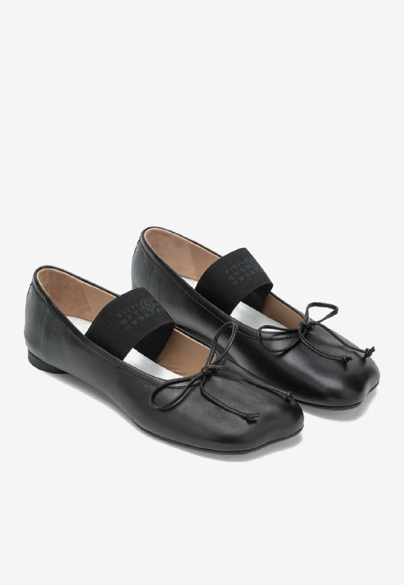 MM6 Maison Margiela Anatomic Numeric Ballet Flats Black S59WZ0099P3628/S_MM6-T8013