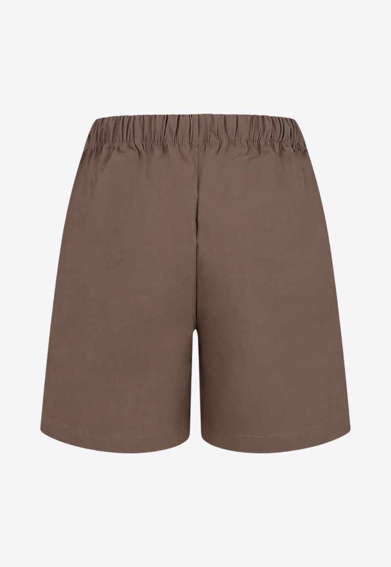 MSGM Kids Boys Drawstring Bermuda Shorts Brown S5MSJBBE013_BROWN