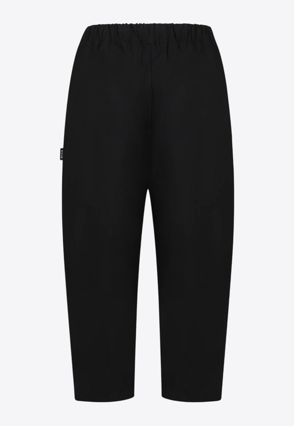 MSGM Kids Boys Logo Tag Straight-Leg Pants Black S5MSJBPA016_BLACK