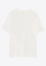 MSGM Kids Boys Spray Paint Logo T-shirt White S5MSJBTH035_CREAM