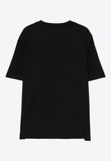 MSGM Kids Boys Logo Print T-shirt Black S5MSJBTH036_BLACK