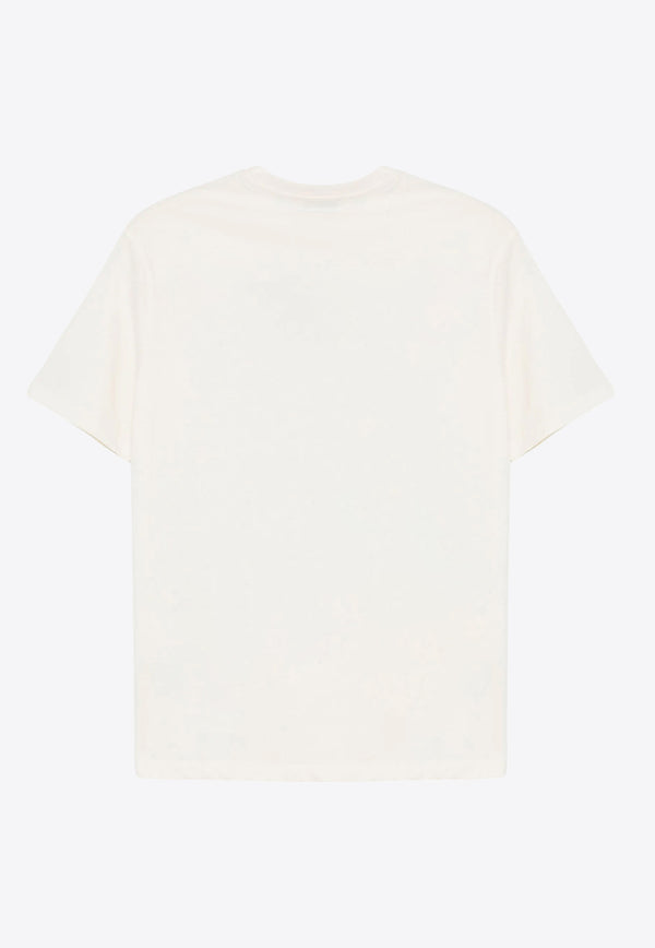 MSGM Kids Boys Slogan Print T-shirt White S5MSJBTH045_CREAM