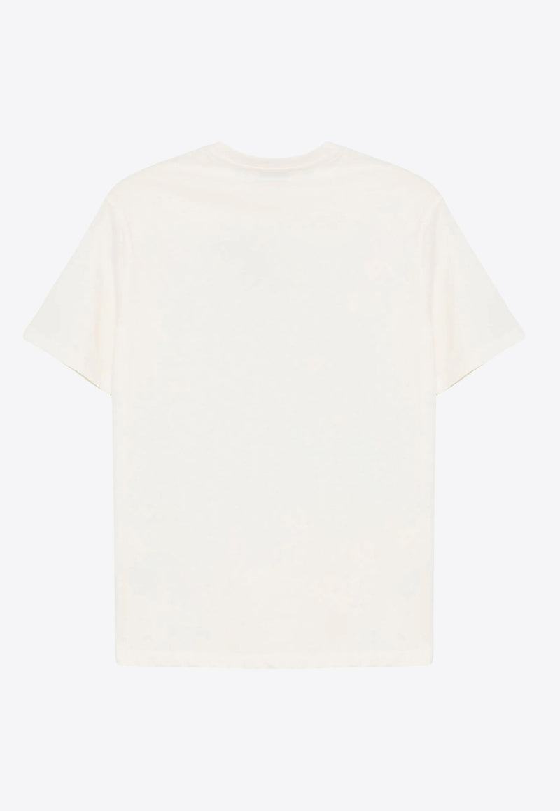 MSGM Kids Boys Slogan Print T-shirt White S5MSJBTH045_CREAM