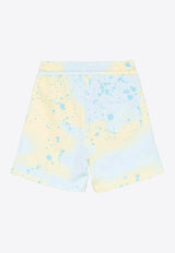 MSGM Kids Boys Spray Paint Logo Shorts Multicolor S5MSJGBE230_MULTI COLO